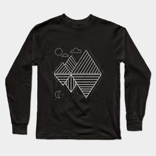 Day and Night Geometry Long Sleeve T-Shirt